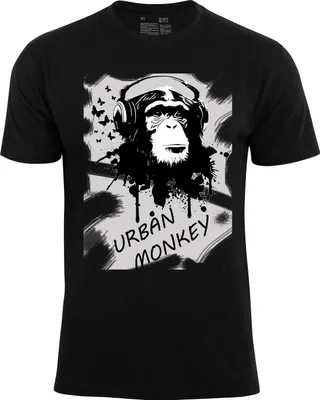 Produktbild von Cotton Prime® T-Shirt "URBAN MONKEY" XXL schwarz