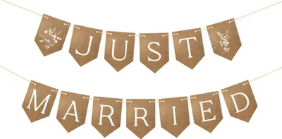 Produktbild von Coppenrath Verlag Die Spiegelburg Vintage Girlande zum Selbermachen 'Just Married'