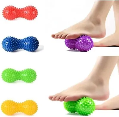 Produktbild von Erdnussball-Fußmassagerolle aus PVC, Yoga-Zubehör, aufblasbarer Erdnussball-Massageball, Handball, Yoga-Fitnessball