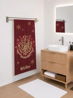 Produktbild von Harry Potter Badetuch Strandtuch Hogwarts Handtuch XXL Badehandtuch 70 x 140 cm Baumwolle