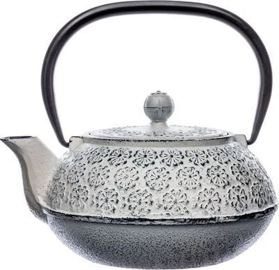Immagine prodotto di Secret de Gourmet Teiera con colino Folk in ghisa bianco grigio nero 1000 ml