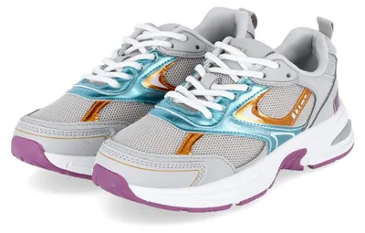 Produktbild von Bullboxer Damen Low Sneaker Grau Textil & Synthetik Größe: 38