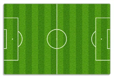 Produktbild von Wallario Frühstücksbrettchen aus Glas 20 x 30 cm mit rutschfesten Füßen, Motiv Fußballfeld