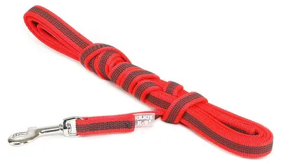Produktbild von Julius-K9 Leine Super Grip mit Handschlaufe rot, Maße: 3 m / 14 mm