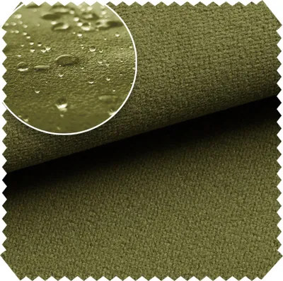 Produktbild von novely® TRITON - Microfaser Velours in Wildleder-Optik - Wasserabweisender Möbelstoff - Pflegeleichte Meterware 1lfm - Farbe: 27 Olivgrün