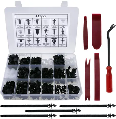 Immagine prodotto di Solidchoice - Set di 425 clip e fissaggi per auto