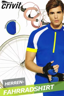 Produktbild von Crivit Herren Fahrradshirt 111992 Blau M 48/50