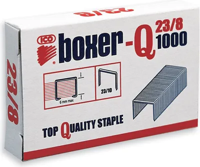 Produktbild von Spony do sešívačky Boxer-Q, 23/8, 1 000 ks