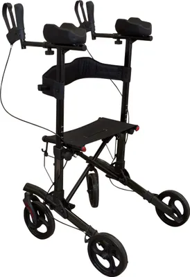Productafbeelding van Aidapt Lichtgewicht onderarm rollator - 4 wielen - Zwart