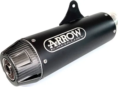 Produktbild von ARROW Auspuff DARK REBEL aus Edelstahl mit Carbon-Endkappe für Kawasaki Z900RS 2018-