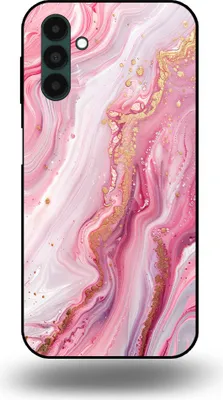 Produktbild von Smartphonica Handytasche passend für Samsung Galaxy A13 5G mit Marmordruck - TPU Rückseitenschutzhülle Marmordesign - Pink