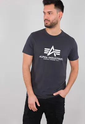 Produktbild von Alpha Industries Basic T-Shirt T-Shirt für Herren Iron Grey