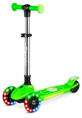 Obrázek produktu pro Ricokids 765900 Tříkolová balanční koloběžka s LED kolečky Jelly, zelená