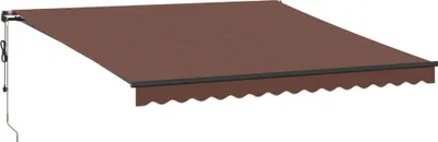 Produktbild von vidaXL Markise Automatisch mit LEDs Braun 400x300 cm