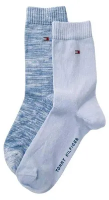 Produktbild von Tommy Hilfiger - Socken für Damen (2er-Pack) NA1058 (34 EU - 38 EU) (Blau)