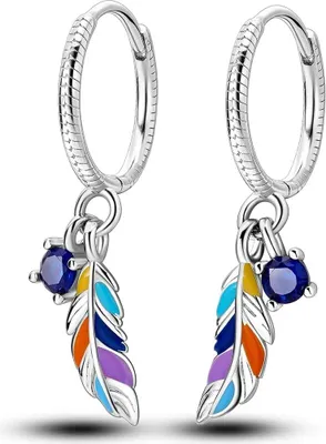 Produktbild von Drop/Dangle Ohrringe für Frauen 925 Sterling Silver ohrringe hängend modern boho Leichtes Statement Boho Evil Eye Star Moon Liebe Huggie Ohrringe Schmuck Geschenk