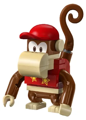 Image de LEGO Minifigur Diddy Kong – Super Mario (mar0166) – neuf