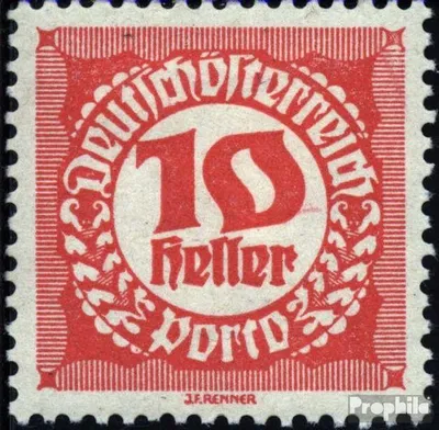 Produktbild von Briefmarken Österreich 1920 Mi P76x postfrisch Portomarken
