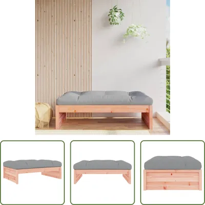 Produktbild von The Living Store Gartenhocker 120x80 cm Massivholz Douglasie
