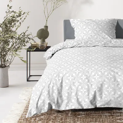 Produktbild von Cinderella Lilou - Bettbezug mit Reißverschluss - Satin - 135x200 cm - White