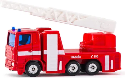 Produktbild von SIKU Tschechische Version - Feuerwehrauto mit ausziehbarer Leiter