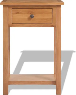 Image de vidaXL Table console 50x32x75 cm chêne massif