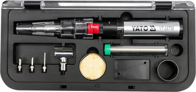 YATO Lötlampe Gas 3-in-1 mit Zubehör YT-36706 30ml