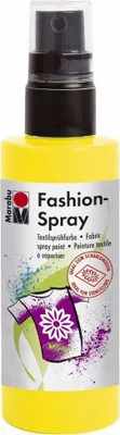 Produktbild von Marabu Fashion-Spray, Sonnengelb 220, 100 ml, Gelb, Sprühfarbe, Flüssigkeit, 100 ml, 1 Stück(e)