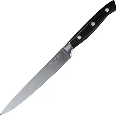 Produktbild von NIROSTA Universalmesser TRINITY, Küchenmesser Edelstahl mit ergonomischem Griff, Allzweckmesser zum Zerteilen, Messer mit handgeschärfter Klinge (Klingenlänge: ca. 14 cm)