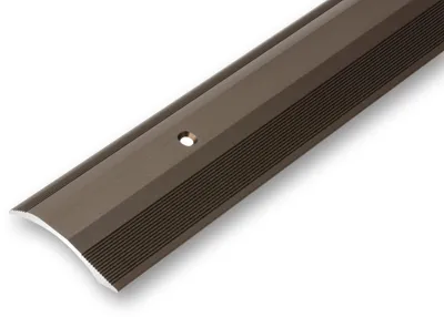 Productafbeelding van (16,38 EUR/m) Overgangsprofiel, hoogtecompensatieprofiel 45 x 1700 mm, bronskleurig, voor bevestiging met schroeven. Naadprofiel, dilatatievoegprofiel, afdeklat, aanpassingsprofiel, hoogtecompensatie 2-20 mm
