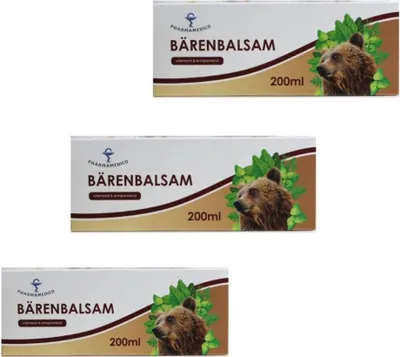 Produktbild von 3 x 200 ml Pharmomedico BÄRENBALSAM Balsam wärmend & entspannend