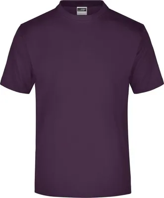Produktbild von James & Nicholson T-Shirt Round-T Medium aubergine Größe L