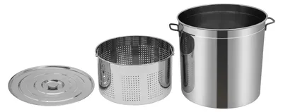 Obrázek produktu pro Pánev, nerezová ocel, velký objem, stříbrná