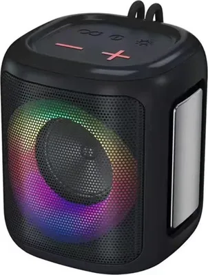 Produktbild von A80 Tragbarer Outdoor-Bluetooth-Lautsprecher, wasserdichter RGB-Atemlicht-Subwoofer, tragbarer kabelloser kleiner Lautsprecher, Schwarz