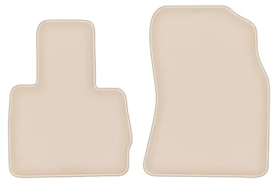 Image de Tapis avant en moquette pour BMW X5 E53 1999-2006 (xDrive 4wd) – 2 pièces, beiges, sur mesure – Wielganizator FORTUNA
