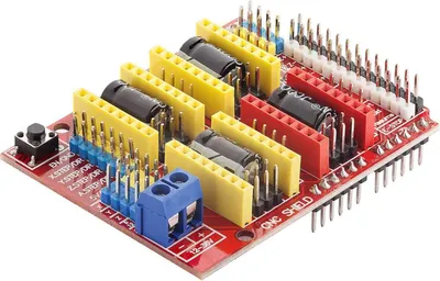 Zdjęcie produktu dla AZ-Delivery Shields CNC Shield V3 dla ATmega328 i Mega 2560 Development Board, dla sterownika silnika krokowego A4988 kompatybilnego z Arduino, 1X CNC-Shield V3