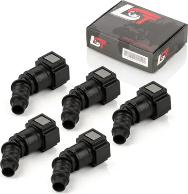Produktbild von 5x Schnellverschluss Kraftstoffleitung Kupplung 45° 7,89x8mm für HONDA SUZUKI