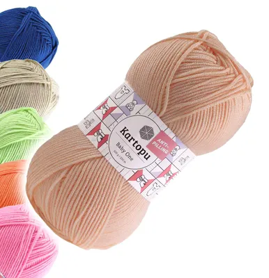 Produktbild von 100g Strickgarn Kartopu BABY ONE Antipilling Babywolle Babystrickgarn, 45 Farben