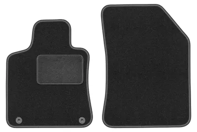 Image de Tapis avant en moquette pour Peugeot 508 II 2018- (berline/break/liftback) – 2 pièces, gris graphite, sur mesure – Wielganizator LUX