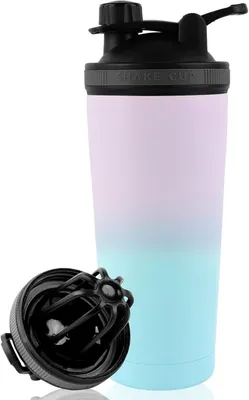 Produktbild von Protein-Shaker Sporttrinkflasche Thermobecher Auslaufsicher Edelstahl Robust 750 ml