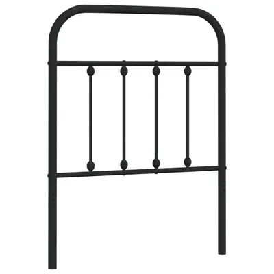 Obrázok produktu pre Kovové náhradné čelo postele čierne 75 cm