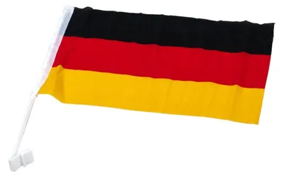 Produktbild von Fussball Deutschland Fahne 45x30cm Autofahne Autoflagge Flagge Fahne Fanartikel