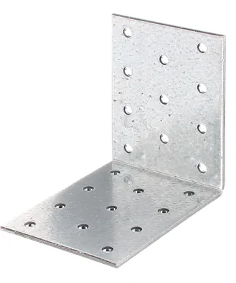 Immagine prodotto di Alberts 820299 Staffa per piastra forata, zincata sendzimir, 80 x 80 x 60 mm, set da 50