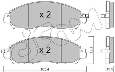 Produktbild von CIFAM Bremsbeläge Satz Vorne Bremsklötze für NISSAN Leaf (ZE1) 822-1081-1