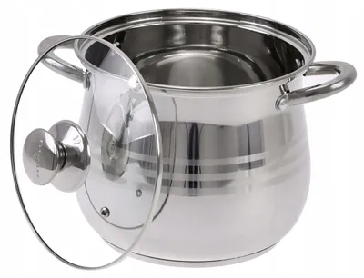 Produktbild von Edenberg Topf Edelstahl 5.5L mit Deckel für Induktion