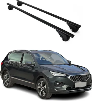 Produktbild von Dachträger Grundtäger für Seat Tarraco 2018-2025 75kg Metall Schwarz 2 tlg