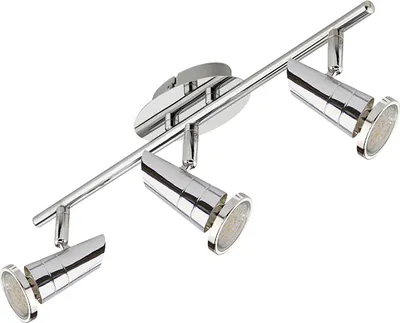 Produktbild von 3-flammige LED Deckenleuchte Chrom
