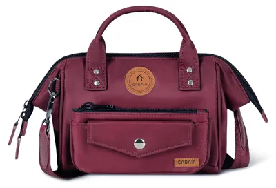 Image de CABAIA sac à main sac à épaule bandoulière Adventurer Nylon Crossbody Davao rouge foncé
