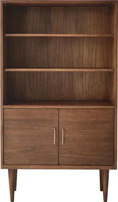 Produktbild von Bücherregal Mindi Walnuss Finish 85 cm modern