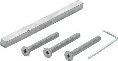 Image de Hoppe Kit de fixation galvanisé Carré 8mm TS 67-72mm pour garnitures de protection à béquilles - 3689131